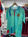 Maillot Rétro FC Barcelone Extérieur Turquoise – Kappa Années 90
