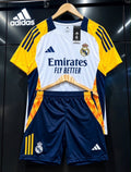 Ensemble Real Madrid Maillot + Short – Blanc & Jaune