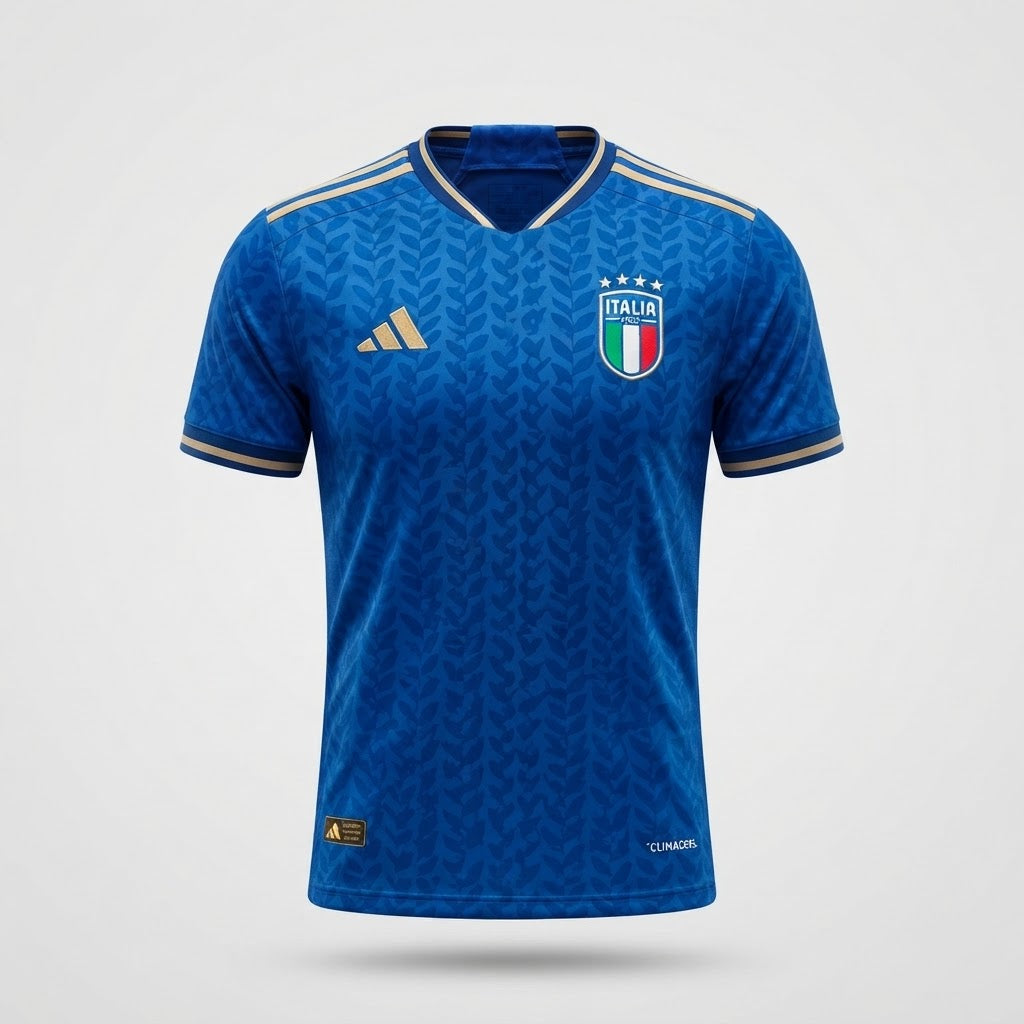 Maillot Italie Domicile Bleu – vue de face