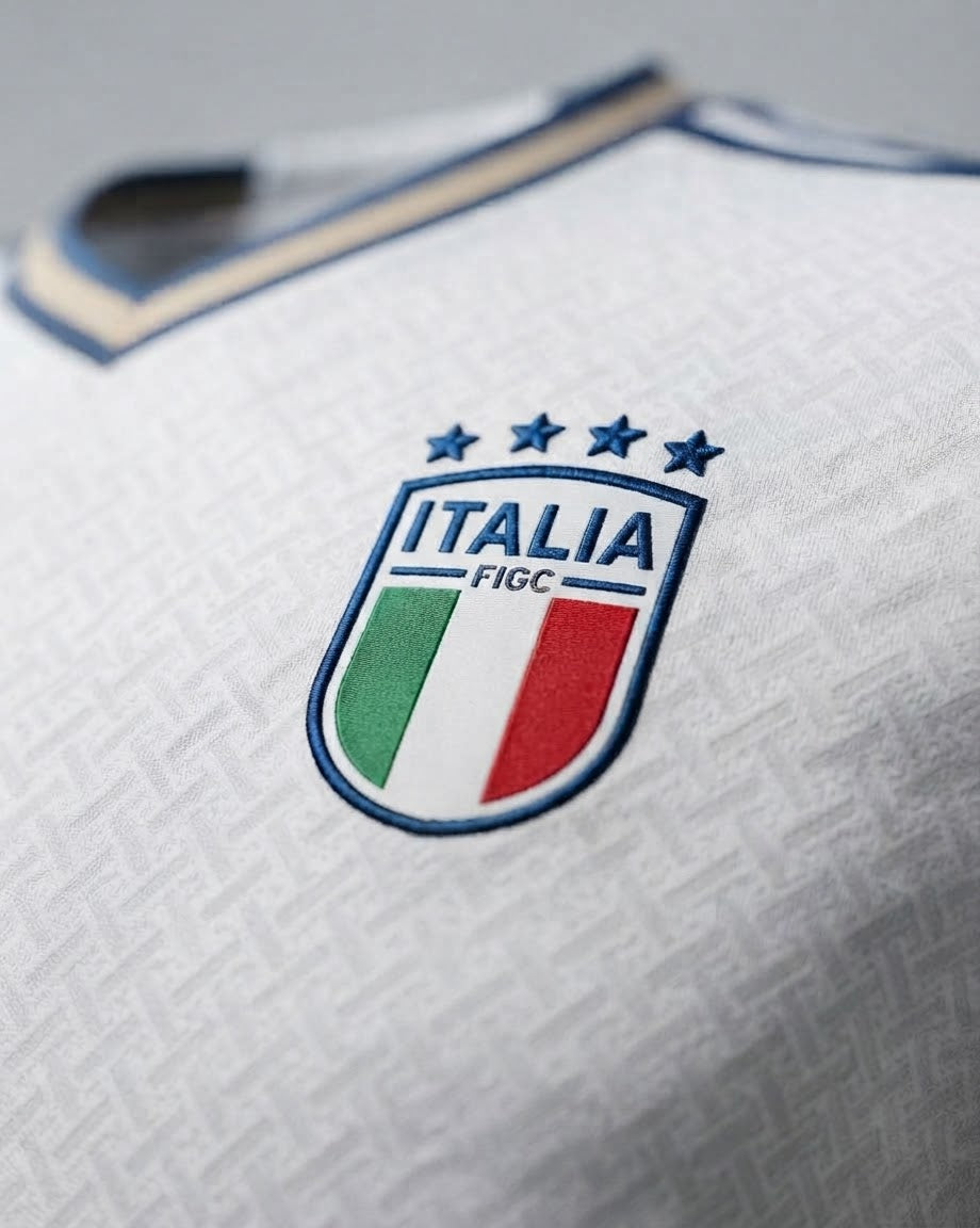 Maillot Italie Blanc – écusson
