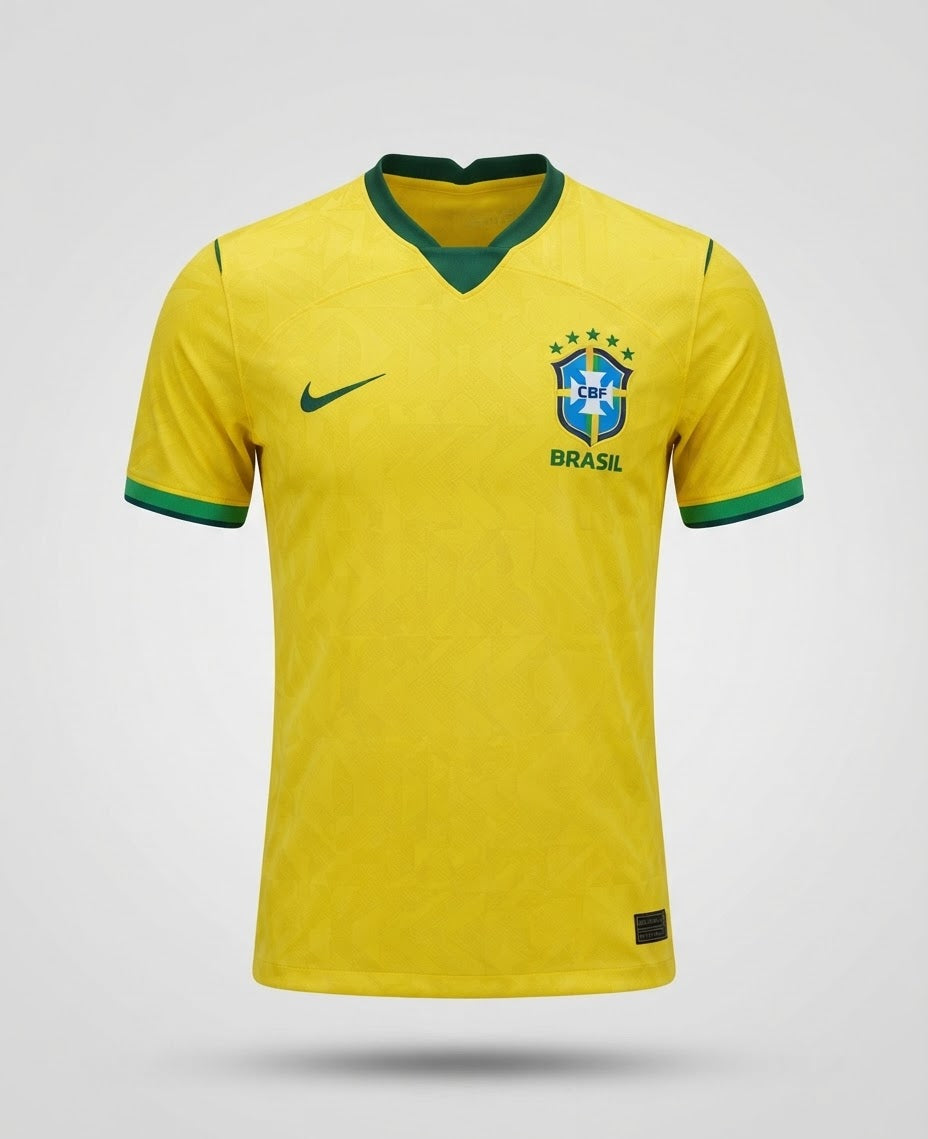 Maillot Brésil Domicile Jaune – vue de face