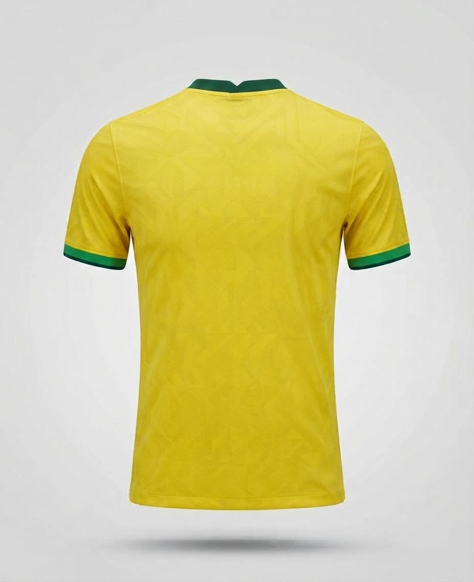 Maillot Brésil Domicile Jaune – vue de dos