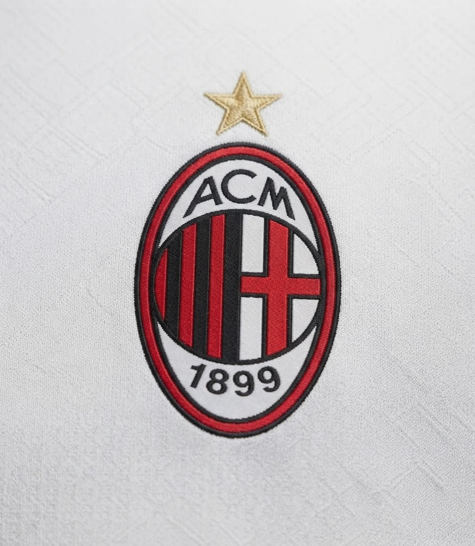 Maillot AC Milan Extérieur Blanc – écusson