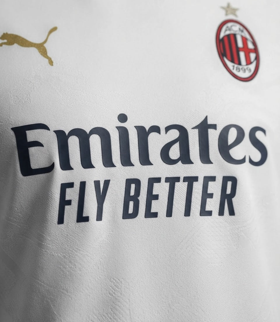 Maillot AC Milan Extérieur Blanc – sponsor