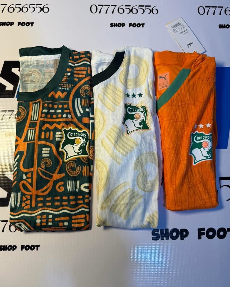 Maillot Côte d'Ivoire Domicile Orange – Éléphant